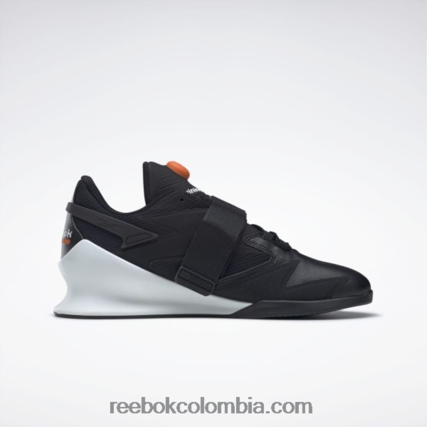hombres negro núcleo/blanco ftwr/naranja aplastante s23-r zapatos de levantamiento de pesas para hombre legacy lifter iii Reebok D260LP1069