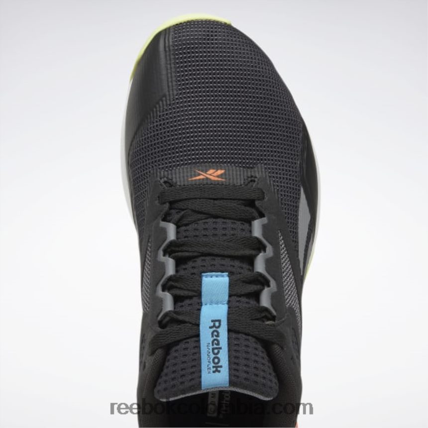 hombres negro núcleo/gris puro 6/naranja aplastante s23-r zapatillas de entrenamiento nanoflex tr 2.0 hombre Reebok D260LP1199