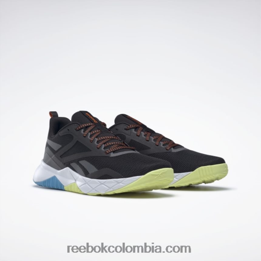 hombres negro núcleo/gris puro 7/agua radiante zapatillas de entrenamiento nfx hombre Reebok D260LP1324