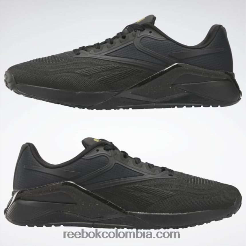 hombres negro núcleo/gris puro 7/oro mate zapatillas de entrenamiento nano x2 para hombre Reebok D260LP1338