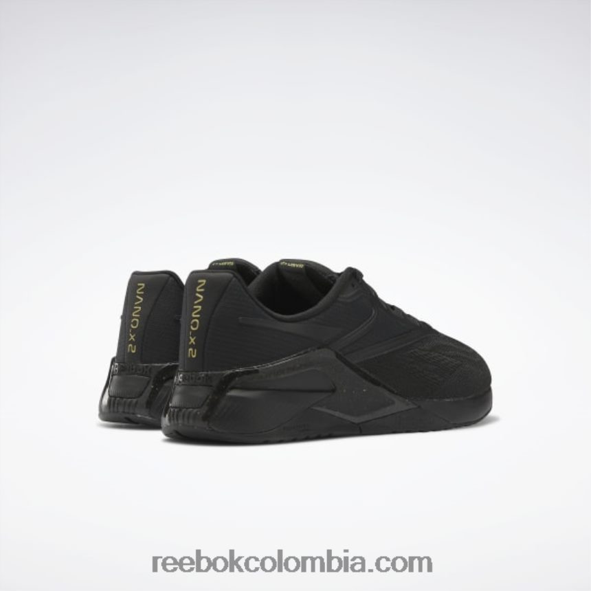 hombres negro núcleo/gris puro 7/oro mate zapatillas de entrenamiento nano x2 para hombre Reebok D260LP1338