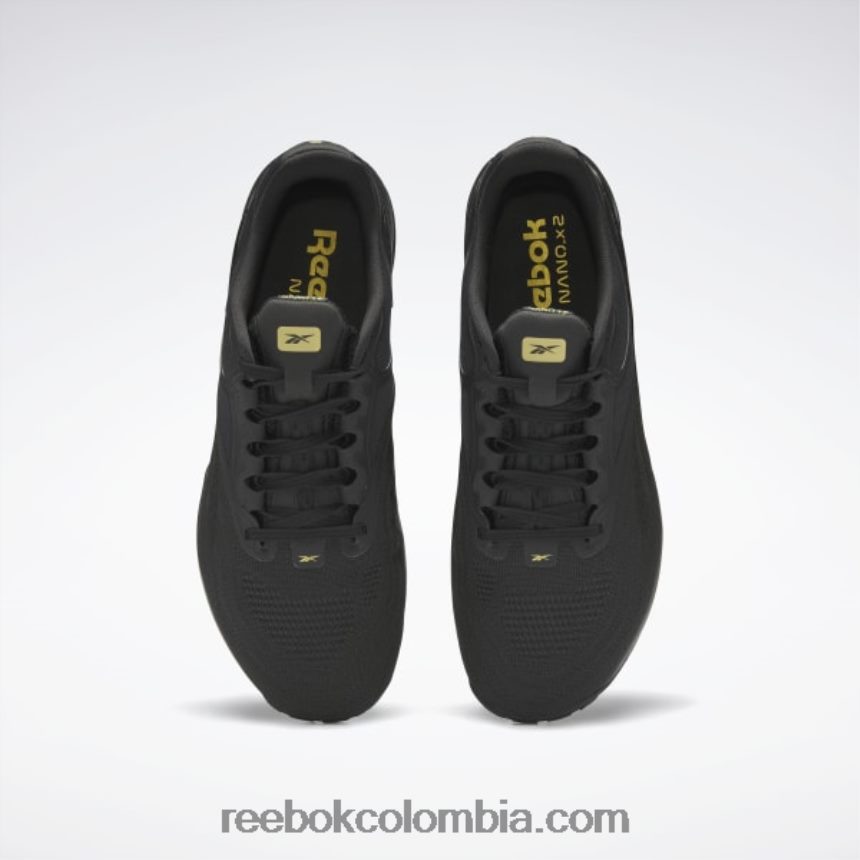 hombres negro núcleo/gris puro 7/oro mate zapatillas de entrenamiento nano x2 para hombre Reebok D260LP1338