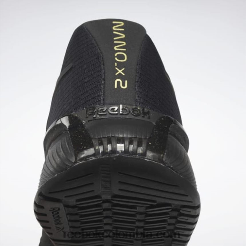 hombres negro núcleo/gris puro 7/oro mate zapatillas de entrenamiento nano x2 para hombre Reebok D260LP1338