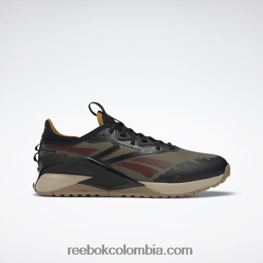 hombres oliva moderno/núcleo negro/caqui salvaje zapatillas de entrenamiento hombre jurassic world nano x2 adventure Reebok D260LP1052