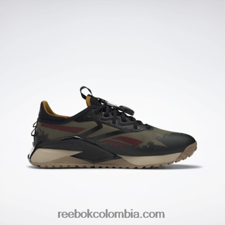 hombres oliva moderno/núcleo negro/caqui salvaje zapatillas de entrenamiento hombre jurassic world nano x2 adventure Reebok D260LP1052