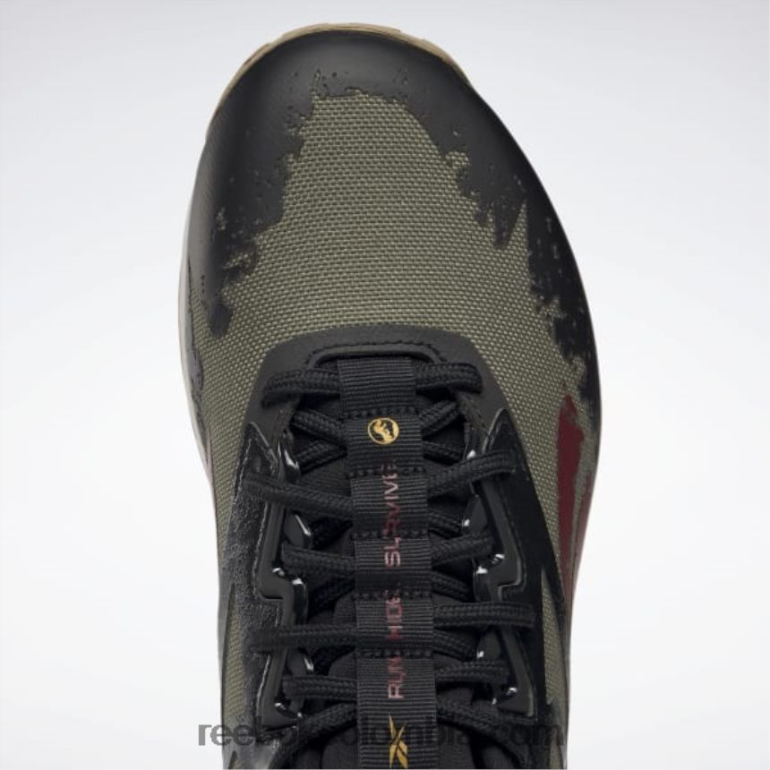 hombres oliva moderno/núcleo negro/caqui salvaje zapatillas de entrenamiento hombre jurassic world nano x2 adventure Reebok D260LP1052