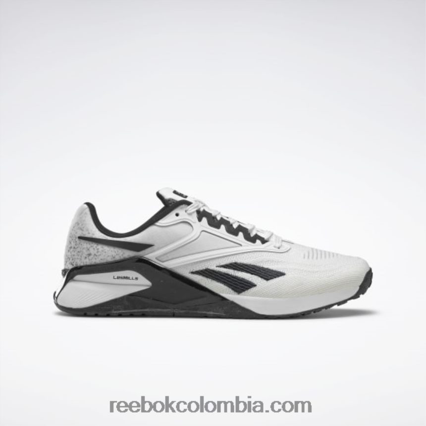 hombres tiza/núcleo negro/púrpura intenso zapatillas de entrenamiento para hombre nano x2 les mills Reebok D260LP1090