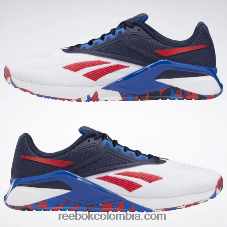hombres vector azul marino/ftwr blanco/vector azul zapatillas de entrenamiento nano x2 para hombre Reebok D260LP1040