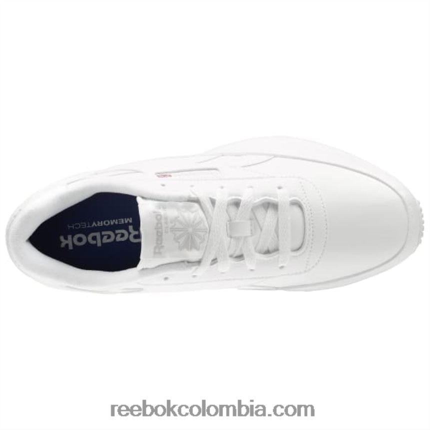hombres blanco/acero clásico renacentista ancho 4e Reebok D260LP1118