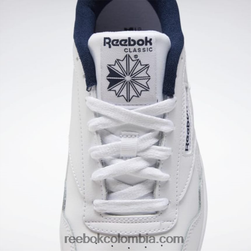 hombres blanco/azul marino universitario zapatos de hombre club memt Reebok D260LP1334