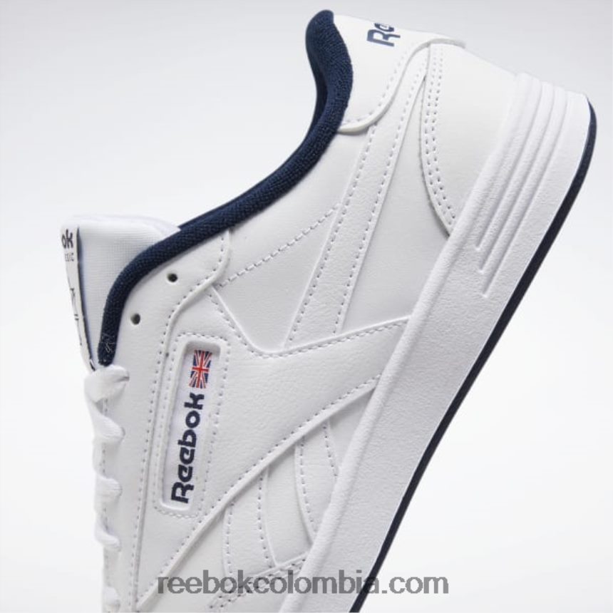 hombres blanco/azul marino universitario zapatos de hombre club memt Reebok D260LP1334
