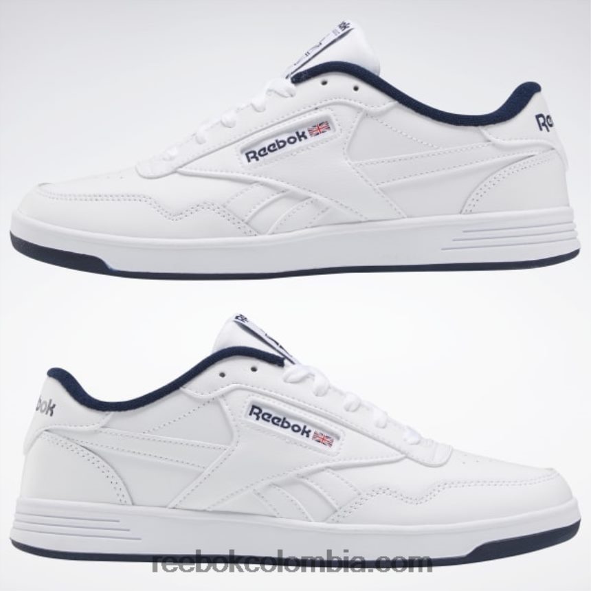 hombres blanco/azul marino universitario zapatos de hombre club memt Reebok D260LP1334