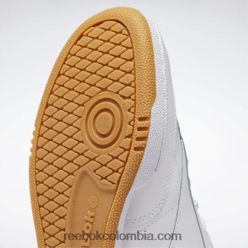 hombres blanco/azul rey/goma zapatillas club c 85 hombre Reebok D260LP1025