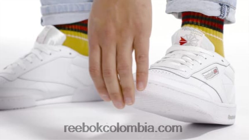 hombres blanco/gris puro zapatillas club c 85 hombre Reebok D260LP1023