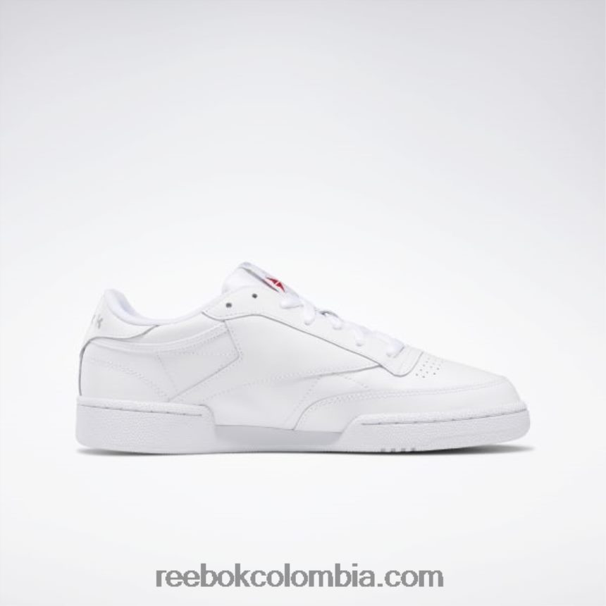 hombres blanco/gris puro zapatillas club c 85 hombre Reebok D260LP1023
