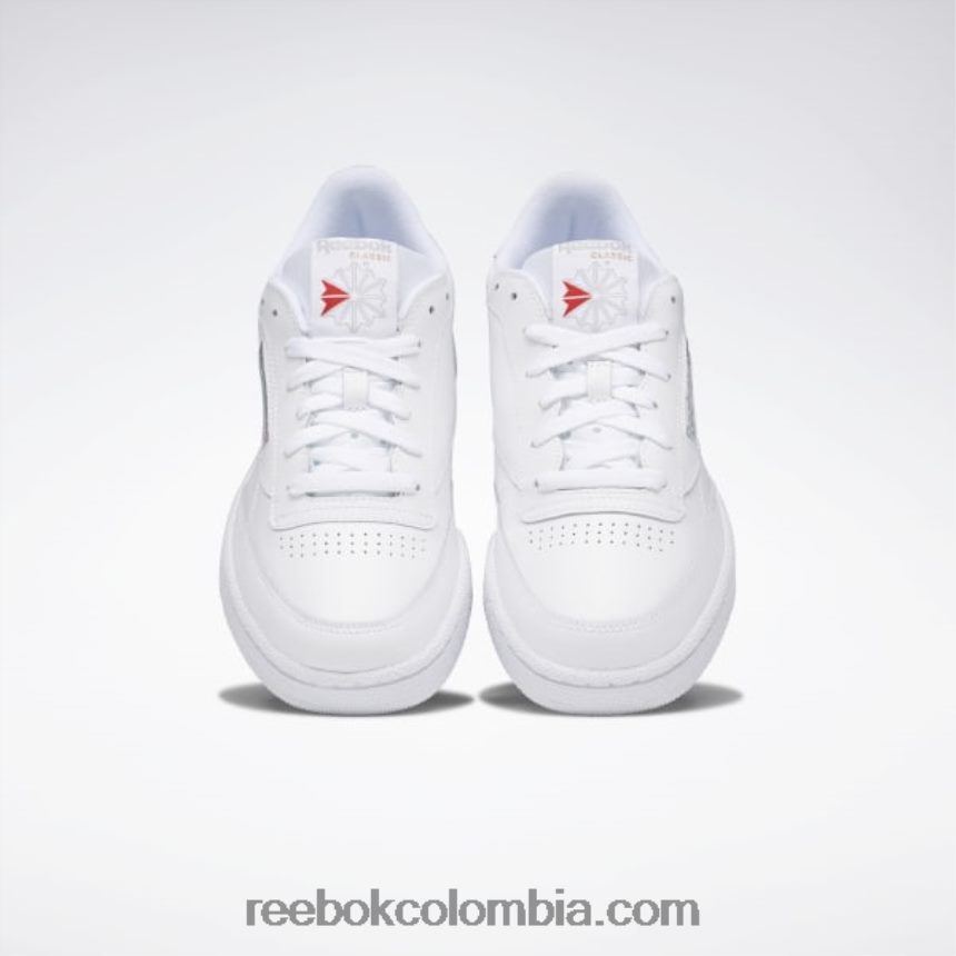 hombres blanco/gris puro zapatillas club c 85 hombre Reebok D260LP1023