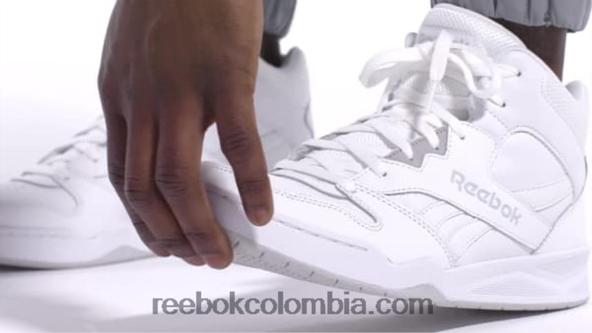 hombres blanco/lgh gris sólido royal bb 4500 hi 2 zapatillas de baloncesto para hombre Reebok D260LP1064