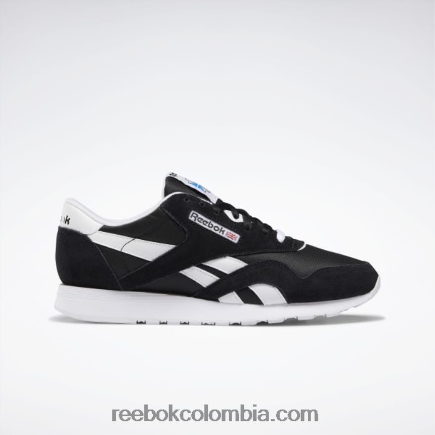 hombres blanco negro zapatos clásicos de nailon para hombre Reebok D260LP1179