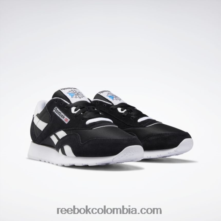 hombres blanco negro zapatos clásicos de nailon para hombre Reebok D260LP1179
