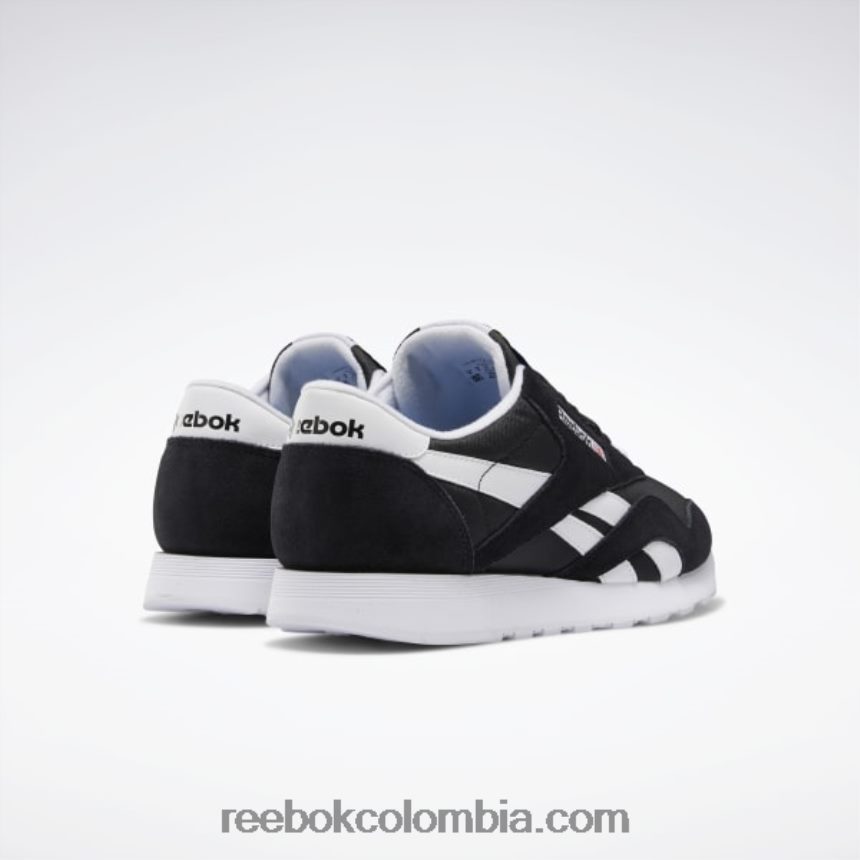 hombres blanco negro zapatos clásicos de nailon para hombre Reebok D260LP1179