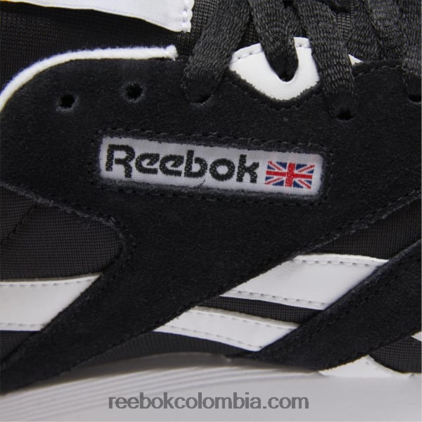 hombres blanco negro zapatos clásicos de nailon para hombre Reebok D260LP1179