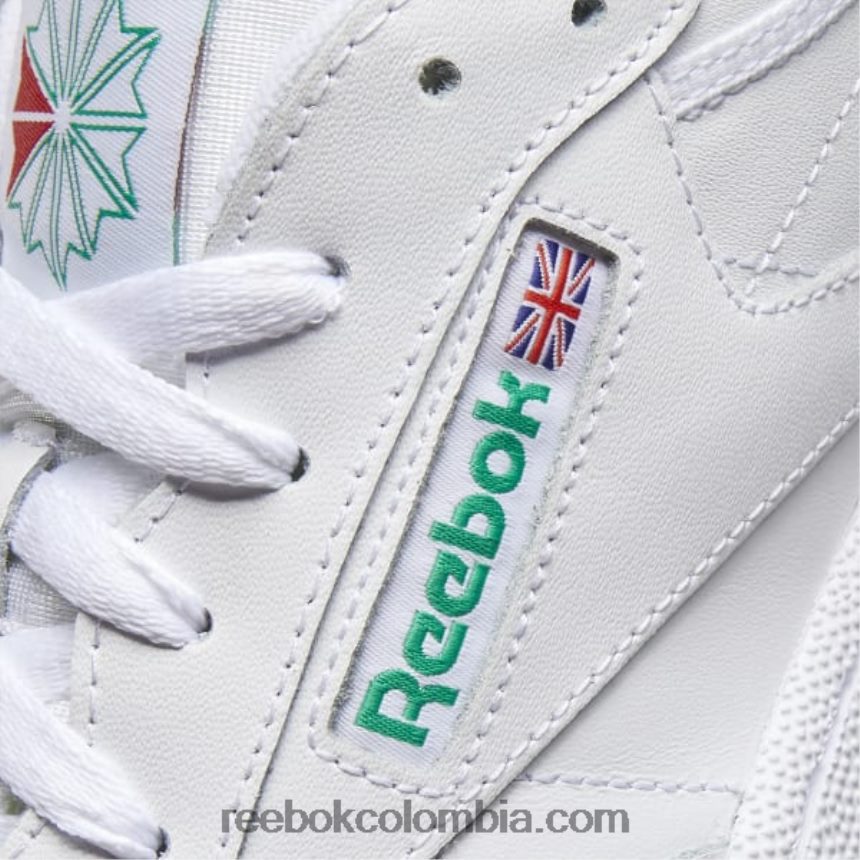 hombres blanco verde zapatillas club c 85 hombre Reebok D260LP1031
