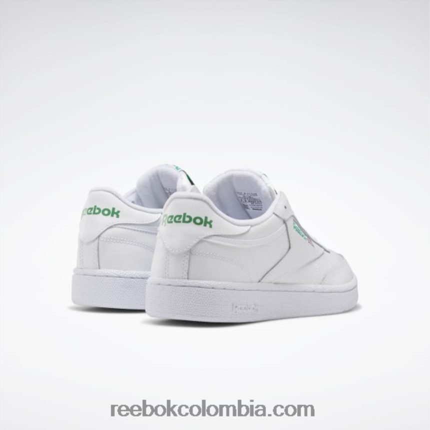 hombres blanco verde zapatillas club c 85 hombre Reebok D260LP1031