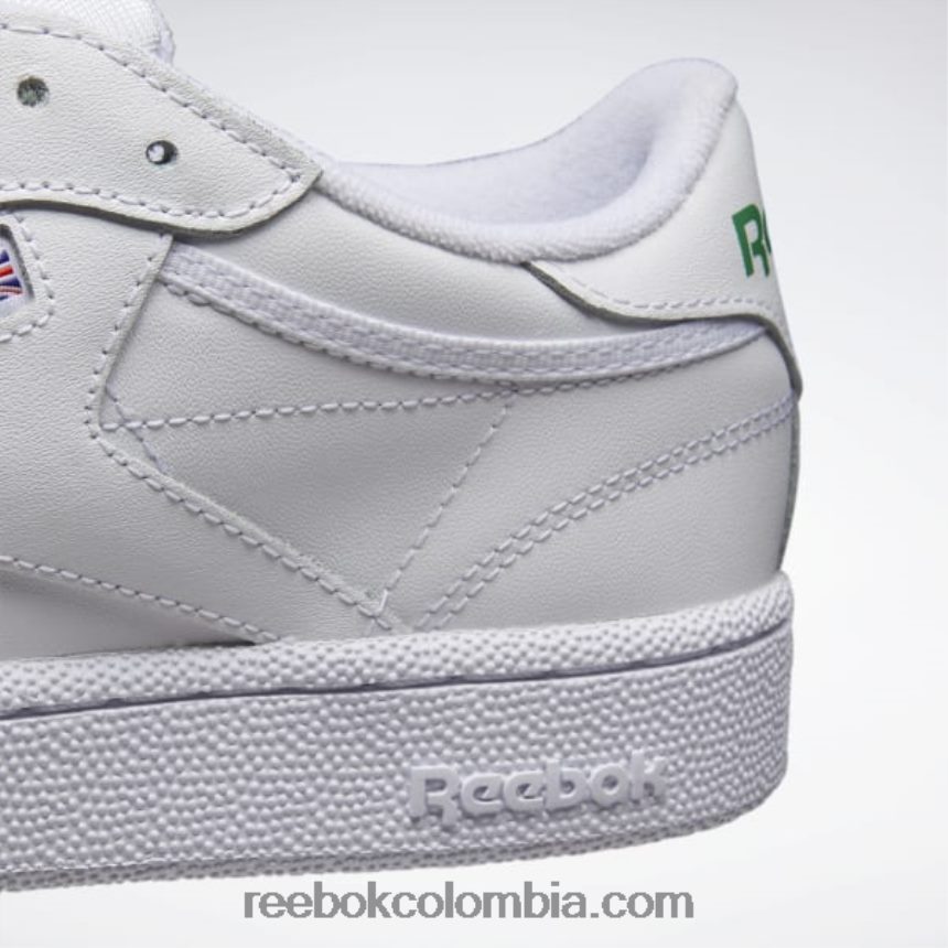 hombres blanco verde zapatillas club c 85 hombre Reebok D260LP1031