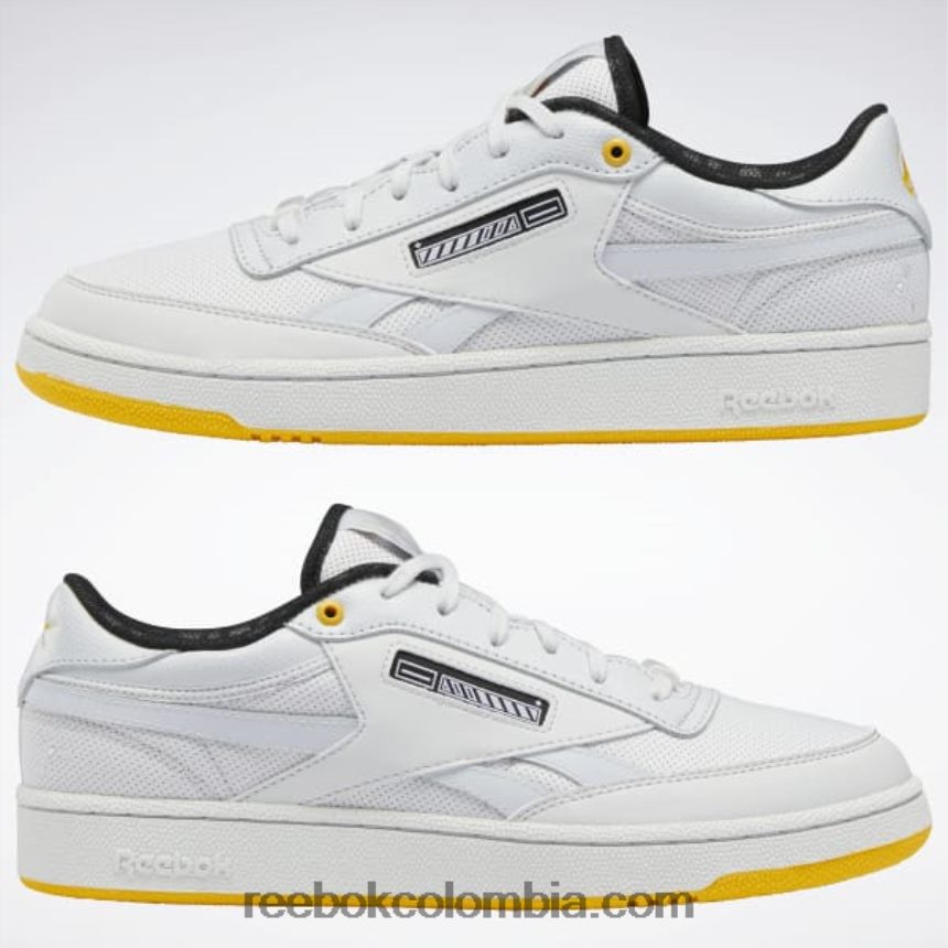 hombres espíritu blanco/plata met./oro pista zapatos de hombre jurassic world club c venganza Reebok D260LP1086