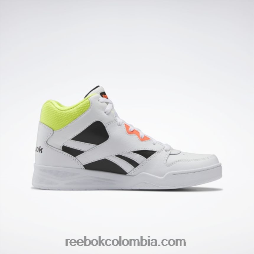 hombres ftwr blanco/núcleo negro/ácido solar amarillo royal bb 4500 hi 2 zapatillas de baloncesto para hombre Reebok D260LP1112