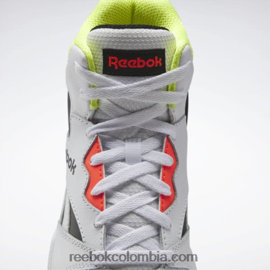 hombres ftwr blanco/núcleo negro/ácido solar amarillo royal bb 4500 hi 2 zapatillas de baloncesto para hombre Reebok D260LP1112