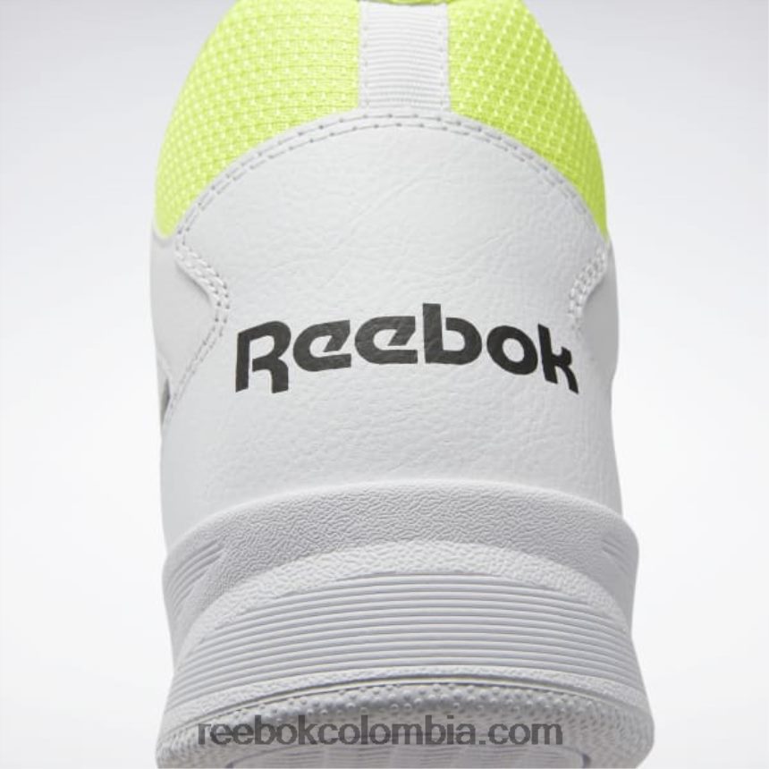 hombres ftwr blanco/núcleo negro/ácido solar amarillo royal bb 4500 hi 2 zapatillas de baloncesto para hombre Reebok D260LP1112