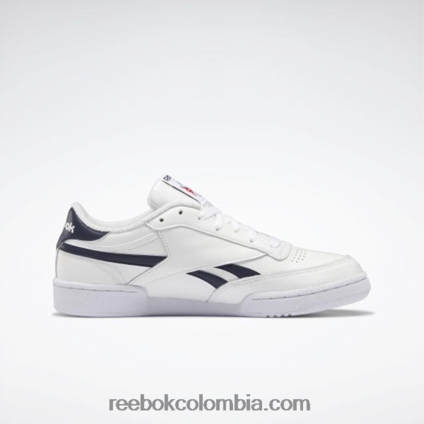 hombres ftwr blanco/vector azul marino club c venganza zapatos Reebok D260LP1081