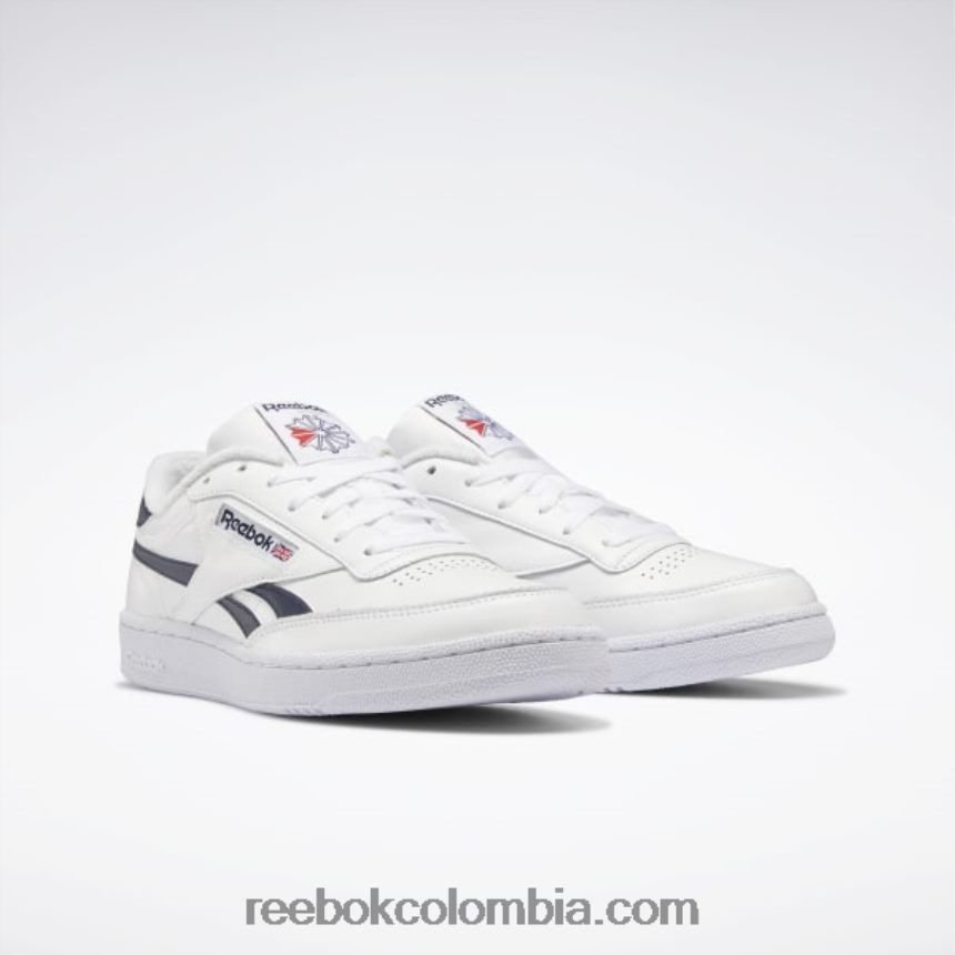 hombres ftwr blanco/vector azul marino club c venganza zapatos Reebok D260LP1081