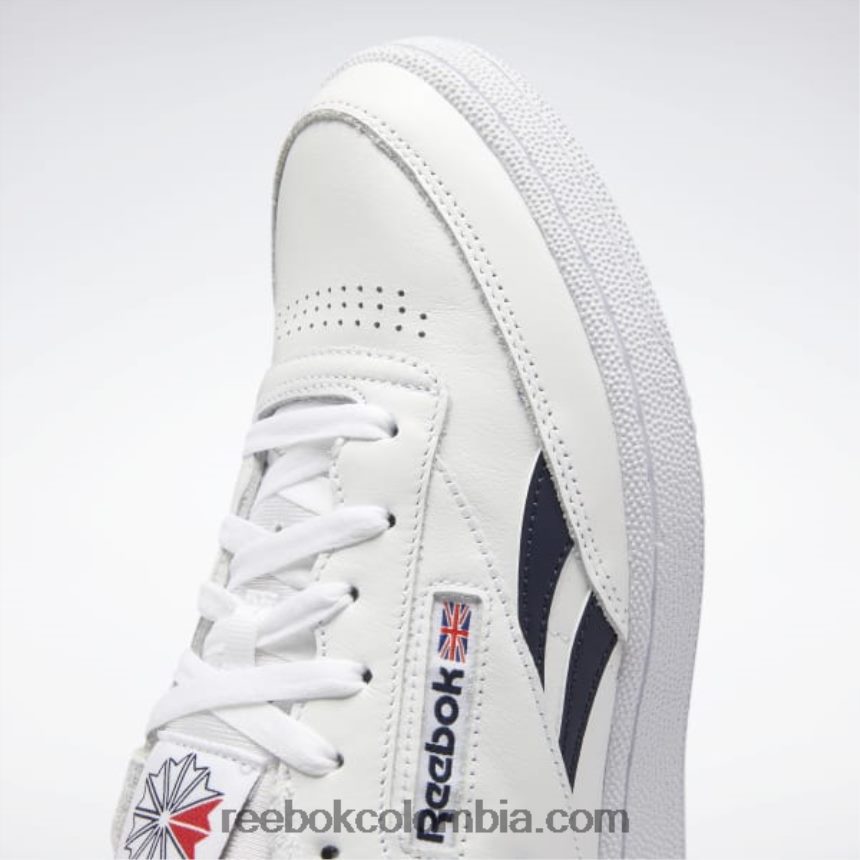hombres ftwr blanco/vector azul marino club c venganza zapatos Reebok D260LP1081
