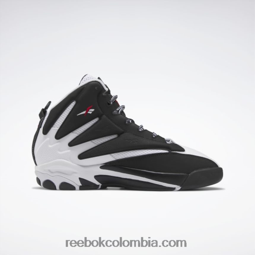 hombres núcleo negro/ftwr blanco/vector rojo las zapatillas de baloncesto explosivas Reebok D260LP1339
