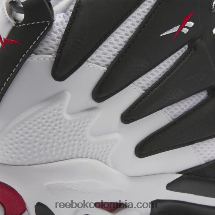 hombres núcleo negro/ftwr blanco/vector rojo las zapatillas de baloncesto explosivas Reebok D260LP1339