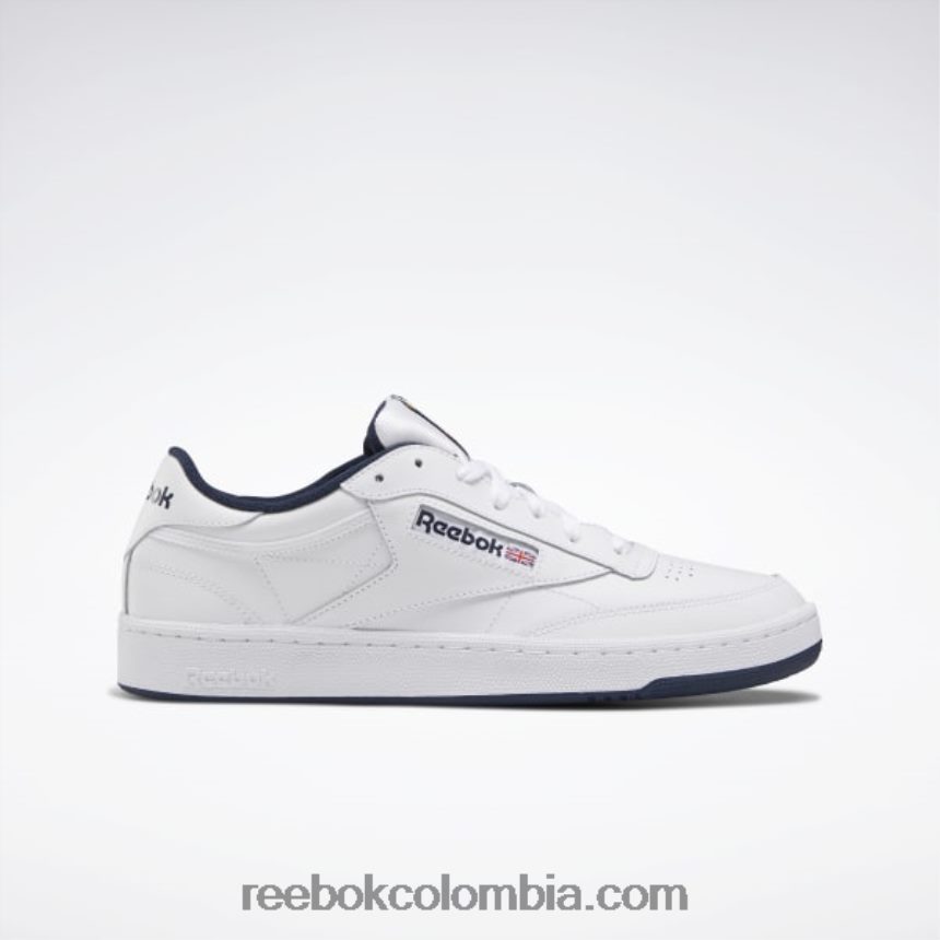 hombres naval Blanca zapatillas club c 85 hombre Reebok D260LP1033