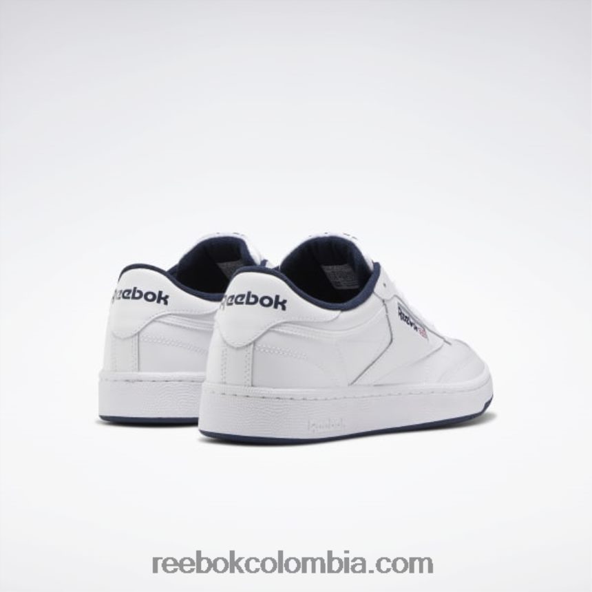 hombres naval Blanca zapatillas club c 85 hombre Reebok D260LP1033