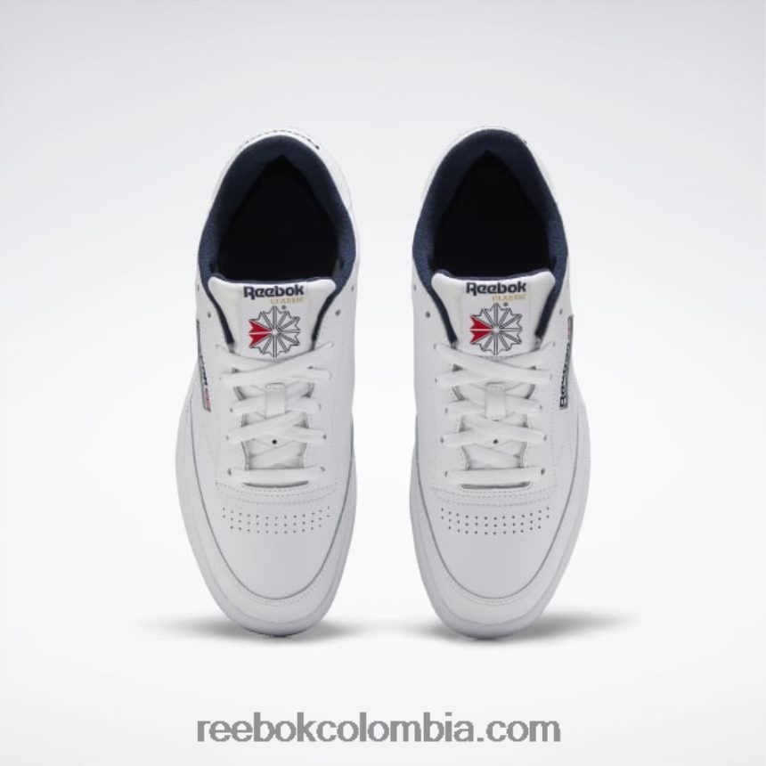 hombres naval Blanca zapatillas club c 85 hombre Reebok D260LP1033