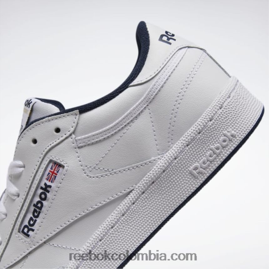 hombres naval Blanca zapatillas club c 85 hombre Reebok D260LP1033