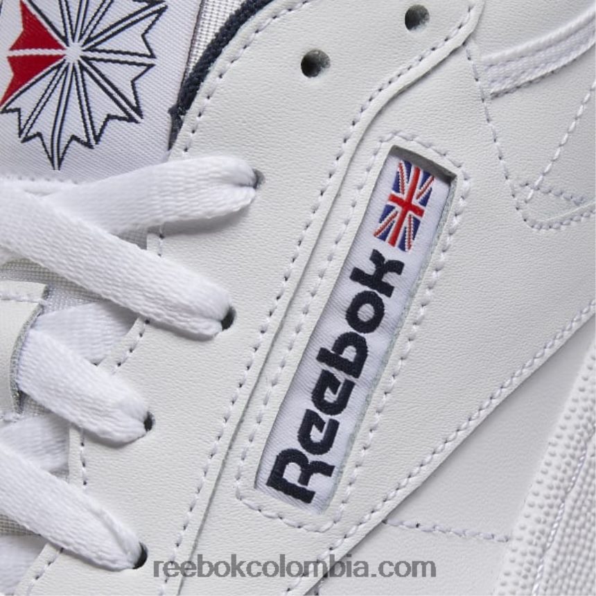 hombres naval Blanca zapatillas club c 85 hombre Reebok D260LP1033