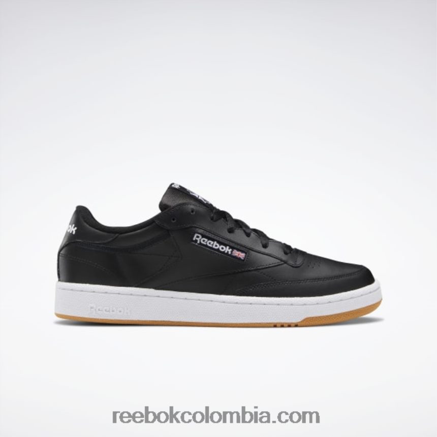 hombres negro/blanco/chicle zapatillas club c 85 hombre Reebok D260LP1152