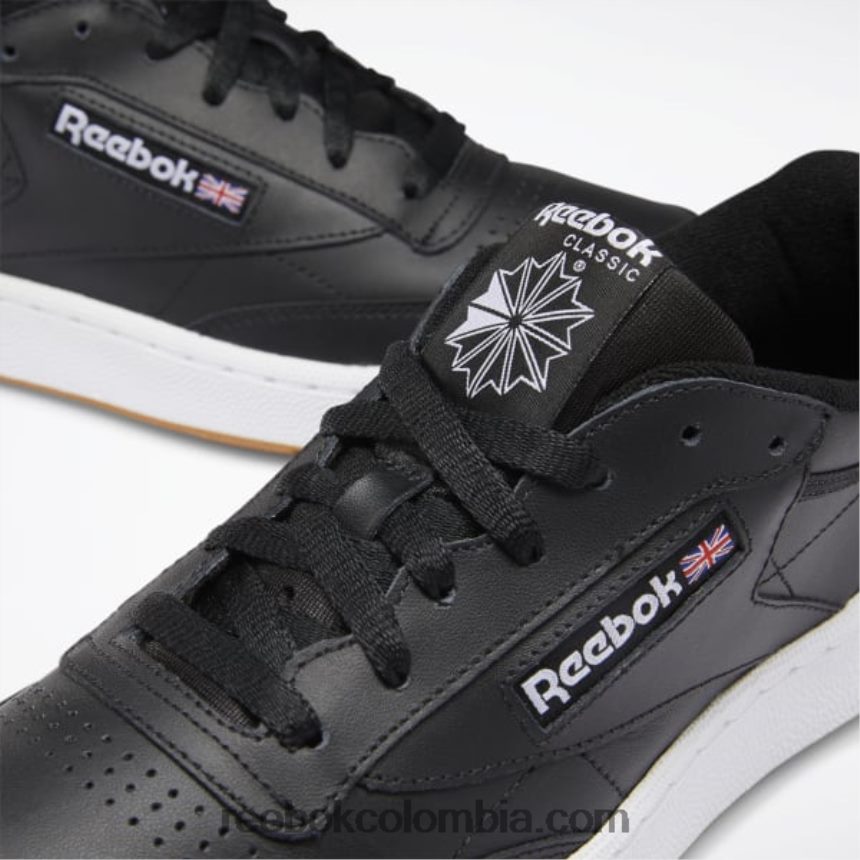 hombres negro/blanco/chicle zapatillas club c 85 hombre Reebok D260LP1152