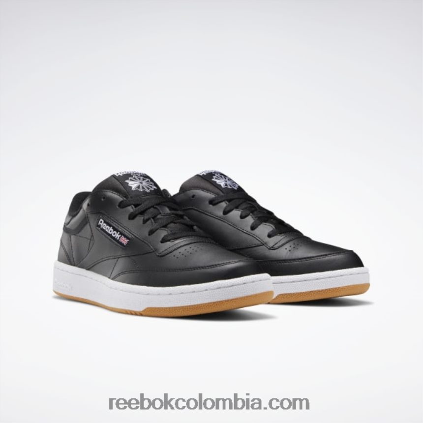hombres negro/blanco/chicle zapatillas club c 85 hombre Reebok D260LP1152