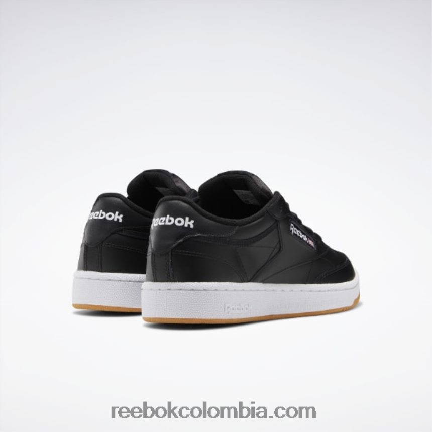hombres negro/blanco/chicle zapatillas club c 85 hombre Reebok D260LP1152