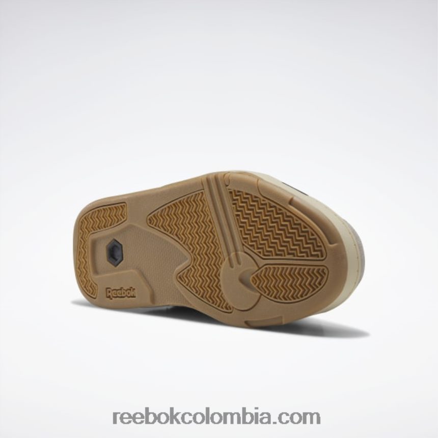 hombres negro núcleo/gris roca/beige utilitario zapatos de baloncesto de los hombres de la bomba tz Reebok D260LP1311