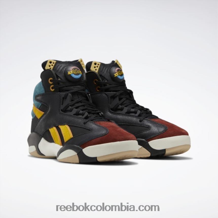hombres negro núcleo/marta cibelina oscuro/azul de lujo zapatillas de baloncesto street fighter shaq attaq Reebok D260LP1024