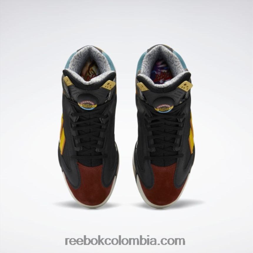 hombres negro núcleo/marta cibelina oscuro/azul de lujo zapatillas de baloncesto street fighter shaq attaq Reebok D260LP1024