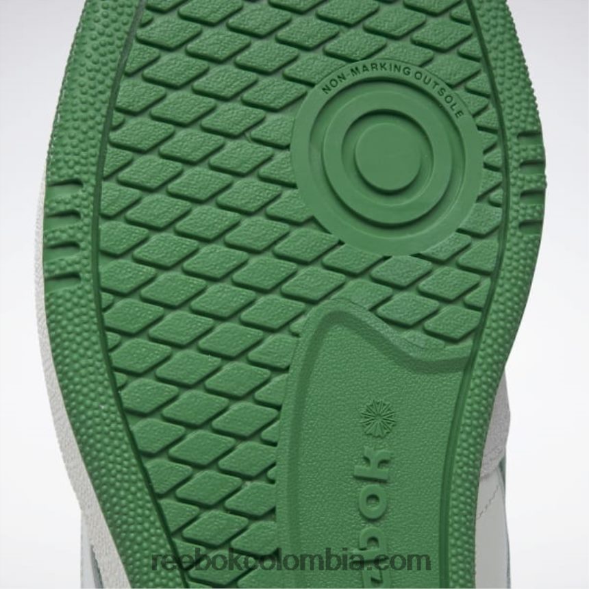 hombres tiza/blanco papel/verde cañada club c venganza de los zapatos de los hombres de la vendimia Reebok D260LP1043